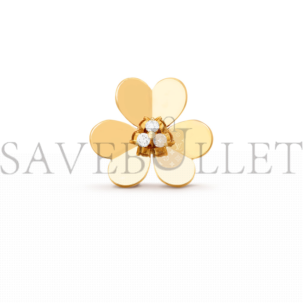 v*n cl*f arpels frivole clip pendant, very large model - yellow gold, Di*m*nd  vcarp2dw00